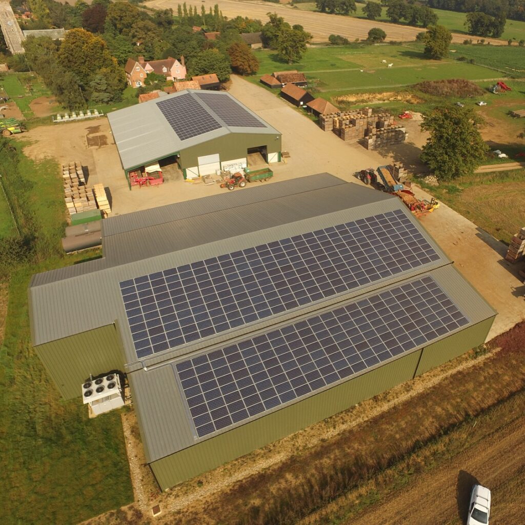 Greenwell Farm Suffolk agricultural solar installation