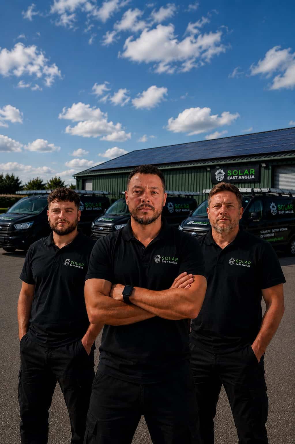 Solar East Anglia solar installation team photo